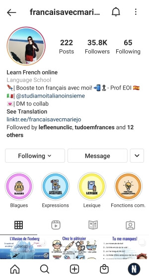 學法文IG帳號推薦 Learn French online